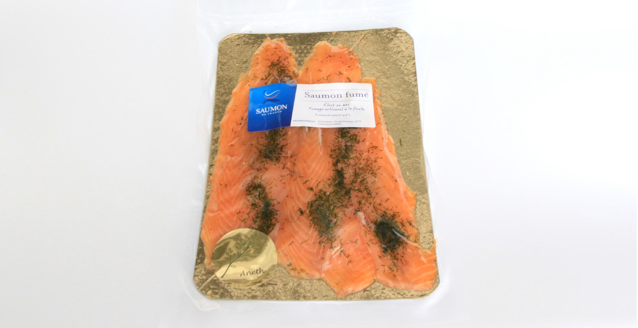 Saumon gravlax de Cherbourg (mariné à l'aneth) 4 tranches traiteur