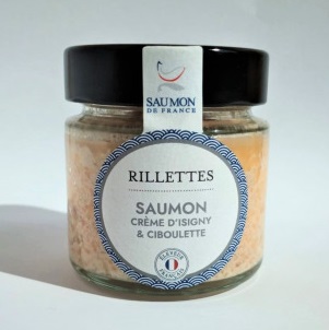 Rillettes Saumon de France crème d'Isigny et ciboulette